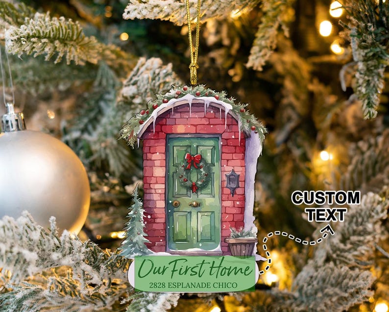 Personalized Our First Home Ornament 2024, Custom New Home Ornament 2024 With Address ON0120