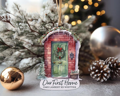 Personalized Our First Home Ornament 2024, Custom New Home Ornament 2024 With Address ON0120