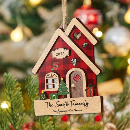 Personalized New Beginning New Memory New Home Ornament 2024, Custom Our First Home Christmas Ornament ON0122