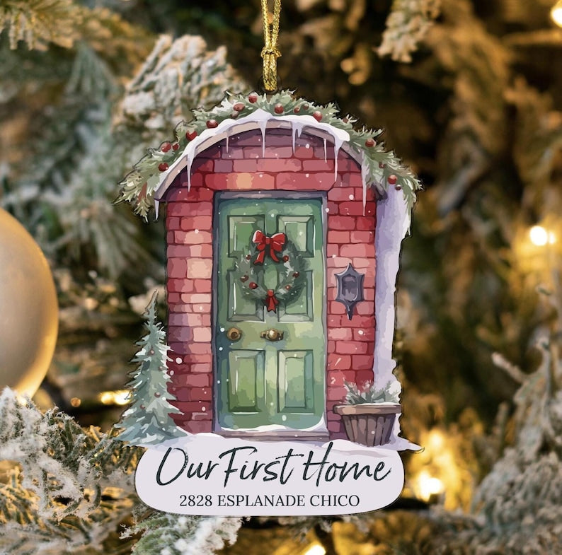 Personalized Our First Home Ornament 2024, Custom New Home Ornament 2024 With Address ON0120