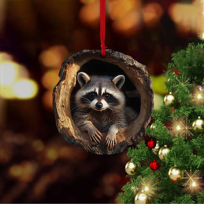 Racoon Christmas Ornament, Christmas Ornament For Racoon Lover ON0420