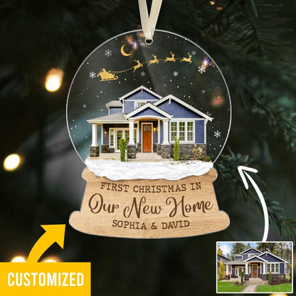 Personalized First Christmas In Our New Home Ornament 2024, Custom Photo Our New Home Ornament 2024 ON0116