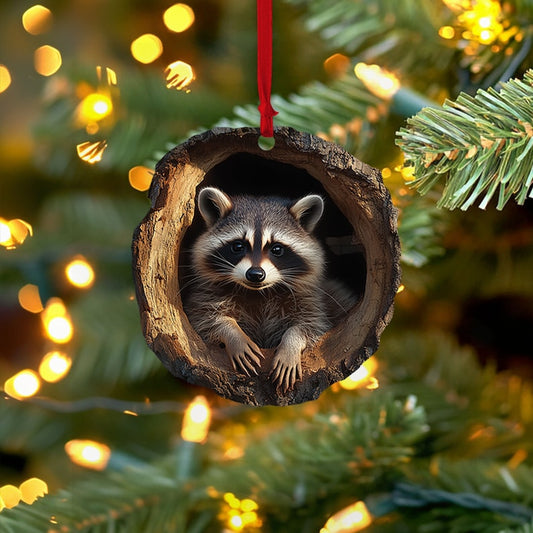 Racoon Christmas Ornament, Christmas Ornament For Racoon Lover ON0420