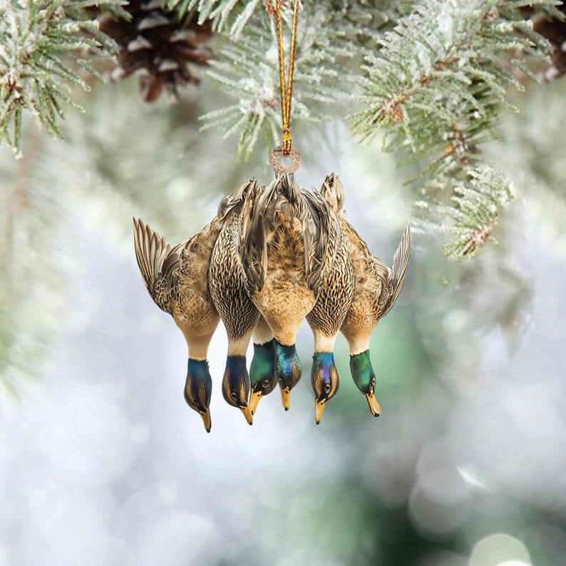 Mallard Duck Hunting Ornament, Duck Hunter Ornament ON1224