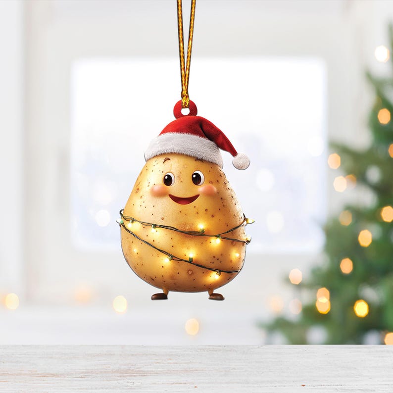 Lovely Potato Christmas Tree Ornament, Potato Lovers Xmas Ornament ON1230