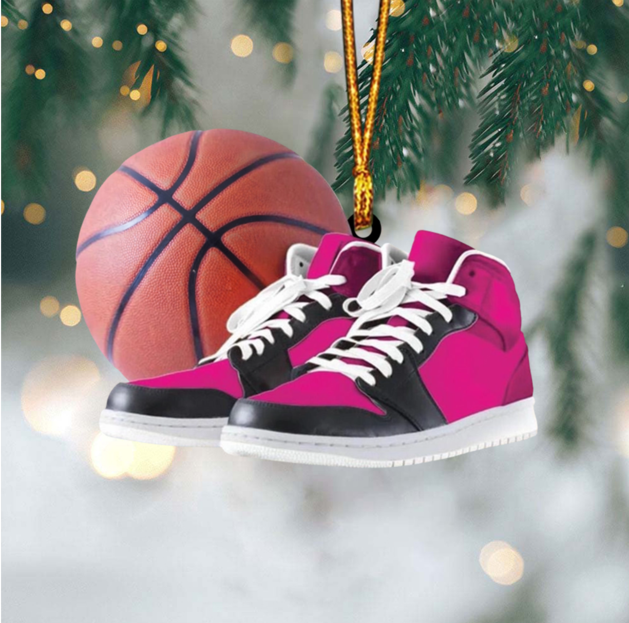 Personalized Basketball Player Acrylic Ornament - Custom Name Number Basketball Christmas Ornament ON1416