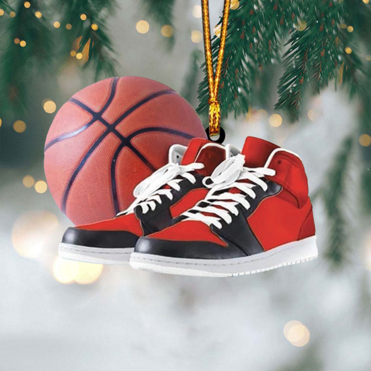 Personalized Basketball Player Acrylic Ornament - Custom Name Number Basketball Christmas Ornament ON1416