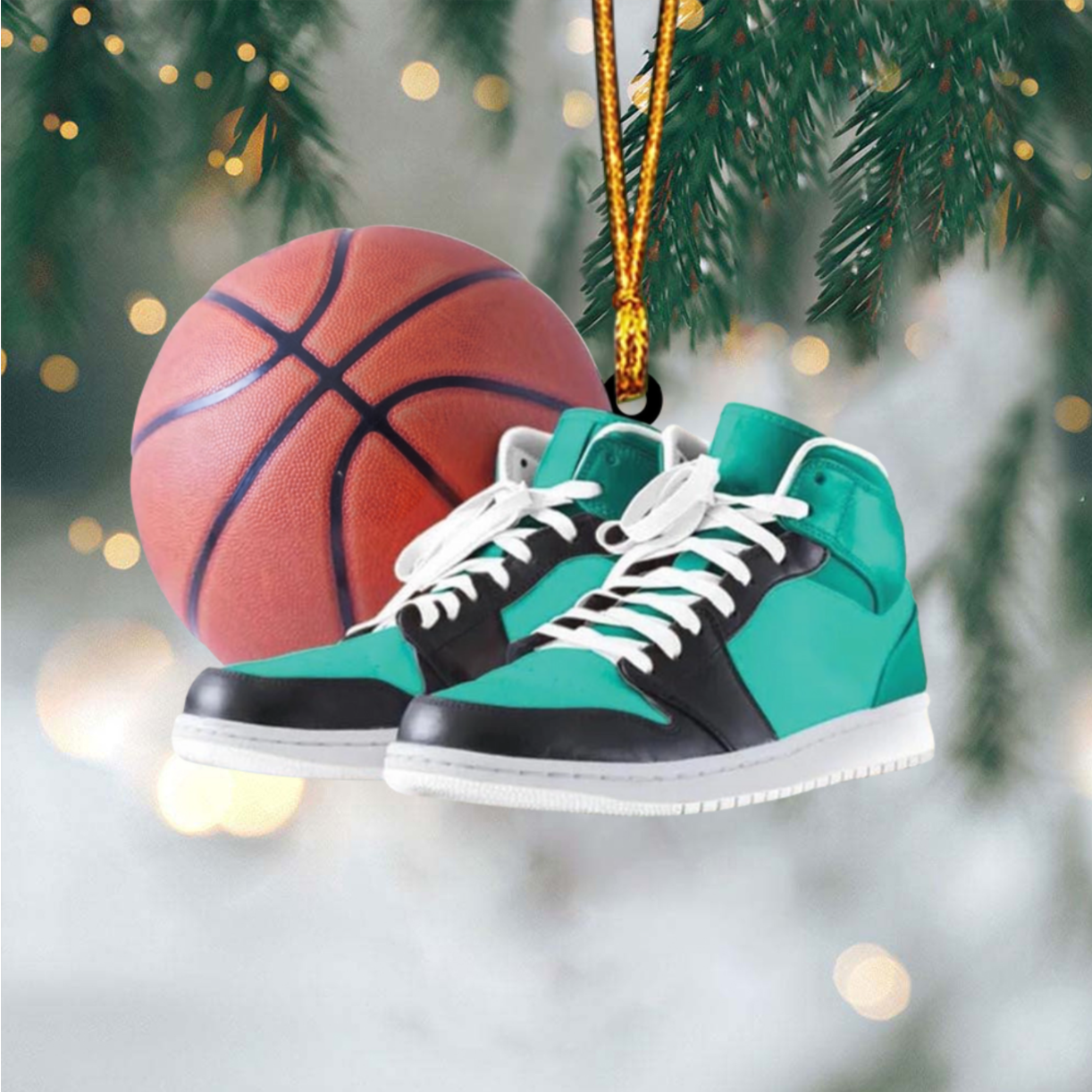 Personalized Basketball Player Acrylic Ornament - Custom Name Number Basketball Christmas Ornament ON1416