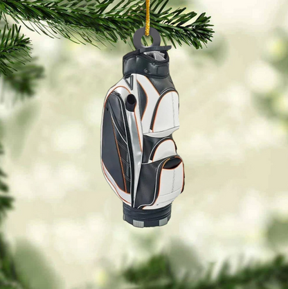 Custom Name Golf Backpacks - Personalized Acrylic Christmas Ornament, Custom Golf Lovers Ornament ON1435