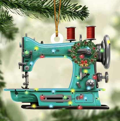 Custom Name Christmas Sewing Machine Personalized Sewing Ornament ON1442