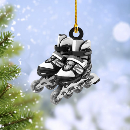 Personalized Roller Skate Christmas Ornament - Custom Name Roller Skate Lovers Ornament ON1555