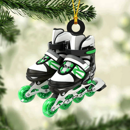 Roller Skate Personalized Christmas Ornament, Custom Name Roller Skate Lovers Ornament ON1736