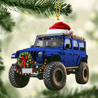 Christmas Style Off-road Car Personalized Christmas Ornament, Custom Name Off-road Car Lover Ornament ON1739