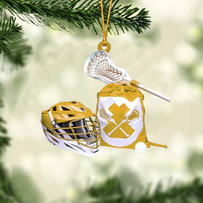 Personalized Lacrosse Christmas Ornament - Custom Name Lacrosse Player Ornament ON1618