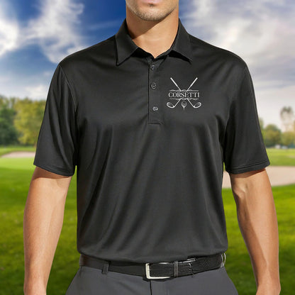Custom Monogrammed Golf Polo, Personalized Golf Polo, Customized Polo for Golfer, Great Gift for Dad, Father, Golf Gift for Men, Golf Shirt ET0004
