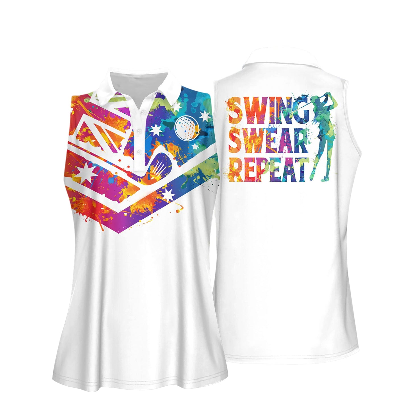 Swing Swear Repeat Women Shirts I0174