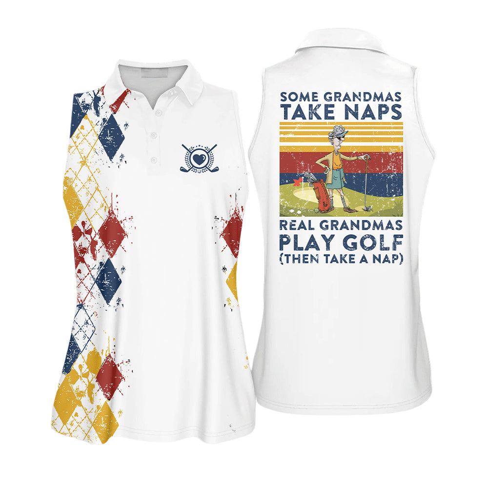 Real Grandma Play Golf Muticolor Shirts I0204