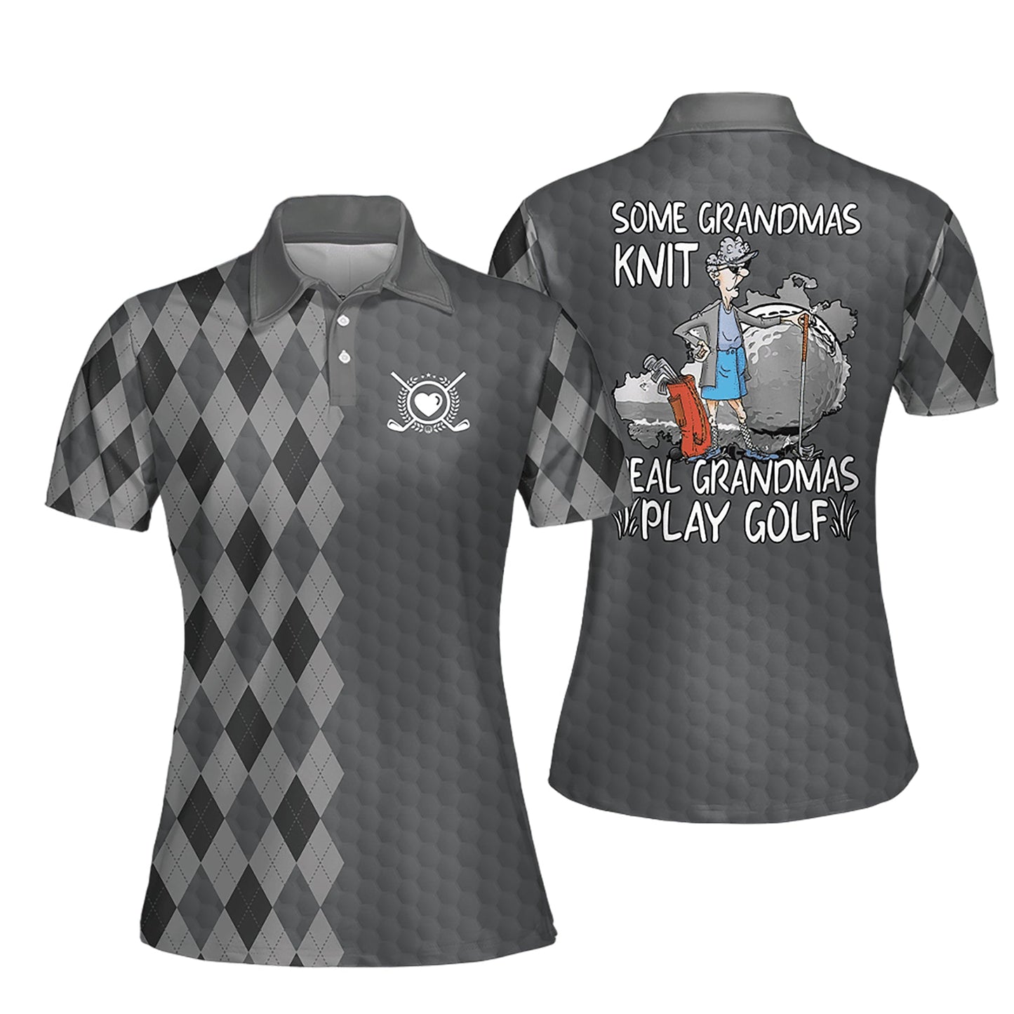 Some Grandmas Knit Golf Polo Shirt I0205