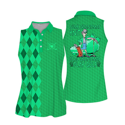 Some Grandmas Knit Golf Polo Shirt I0205