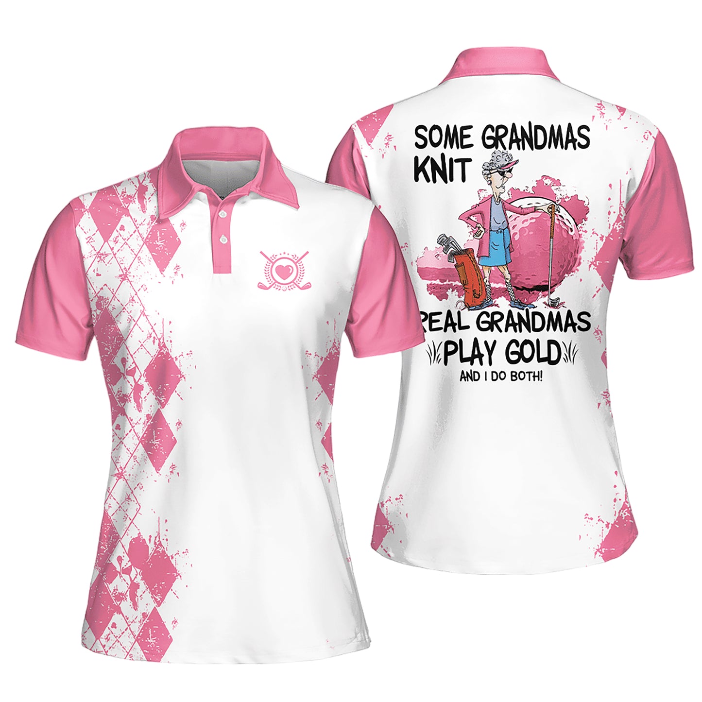 Real Gramdmas Play Golf Polo Shirt I0210