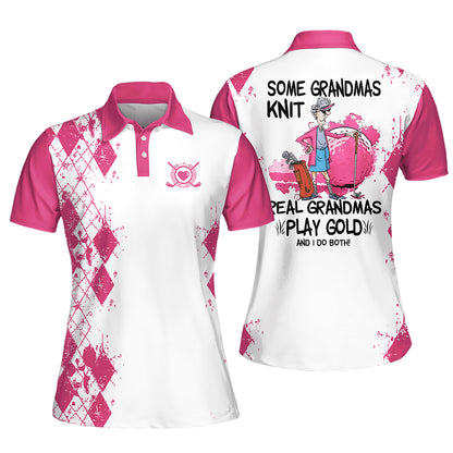 Real Gramdmas Play Golf Polo Shirt I0210