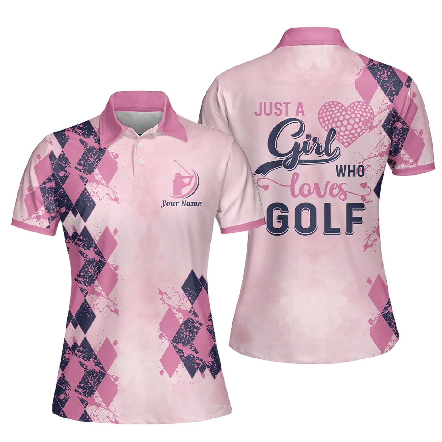 Just A Girl Who Loves Golf Polo Shirt I0215