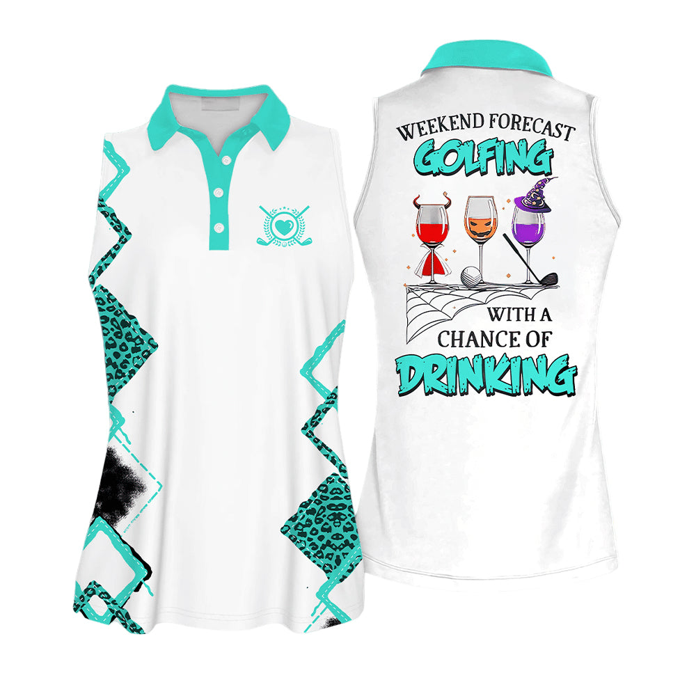 Halloween Weekend Forecast Golf Shirts I0218