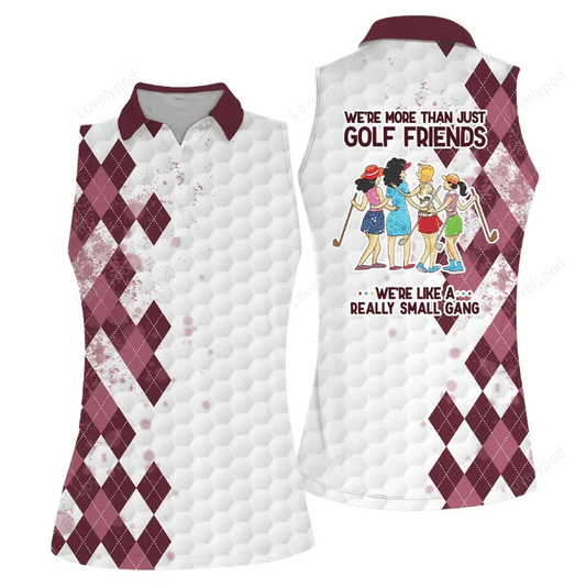 Golf friends sleeveless women polo shirt for ladies, golf shirt GY0651