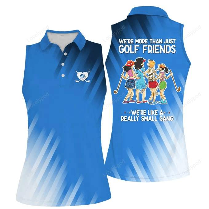 Golf friends muticolor sleeveless women polo shirt for ladies golf shirt GY0709