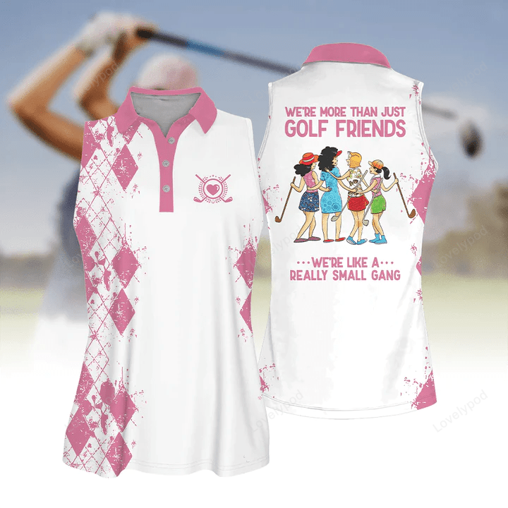 Golf friends we're like a really small gang shirt multicolor sleeve women polo shirt for ladies golf shirt GY0425