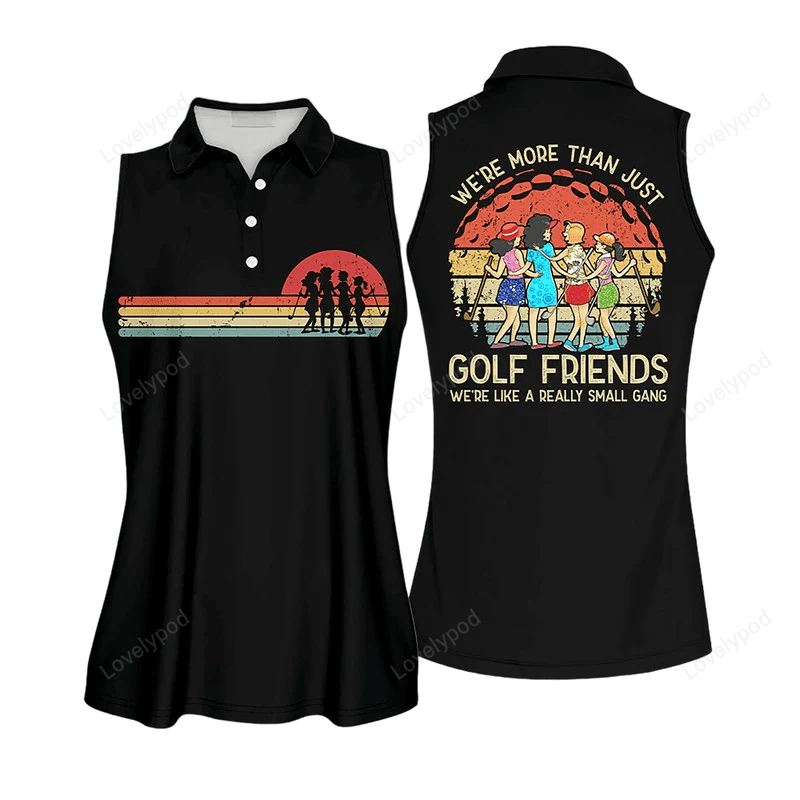 Were more than just golf friends vintage sleeveless polo shirt polo shirt GY0509