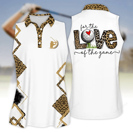 3d all over print for the love golf of the game leopard golf love polo shirt for women GY0559