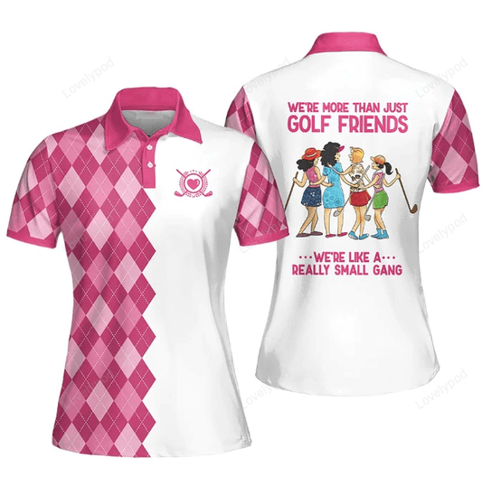 Golf friends love style new color polo shirt, funny golf shirt for women GY1049