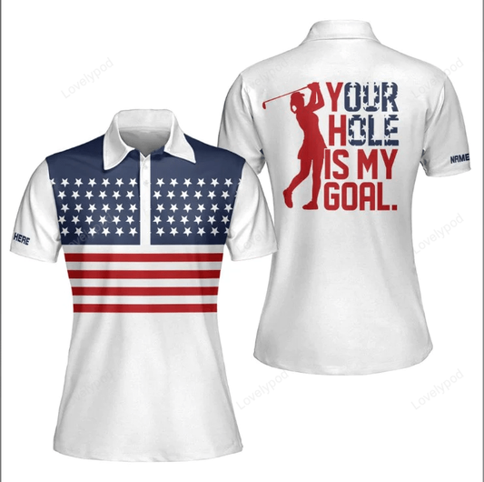 Your hold is my goal golf polo shirt, golf player uniform, golf short sleeve women's polo shirt, gift for golf player GY1121