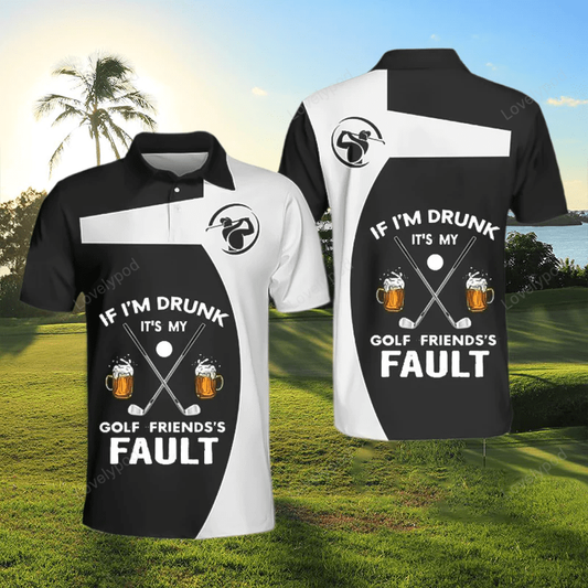 Men‘s golf drinking beer polo shirt for men GY1326