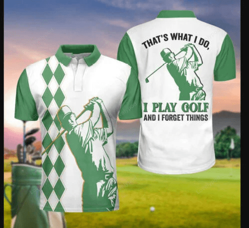 Personalized name golf lover polo 3d shirt, golf polo shirt, custom name polo shirt GY1233