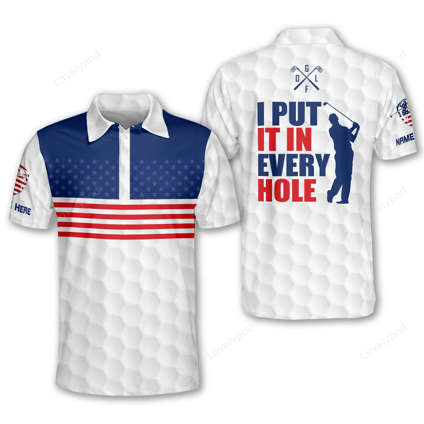 I put it in every hole golf polo shirt ,personalized golf polo shirts for men, men's golf shirts short sleeve dry fit GY1320