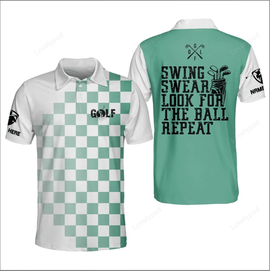 Funny golf shirts for men, golf shirts short sleeve polo shirt GY1535