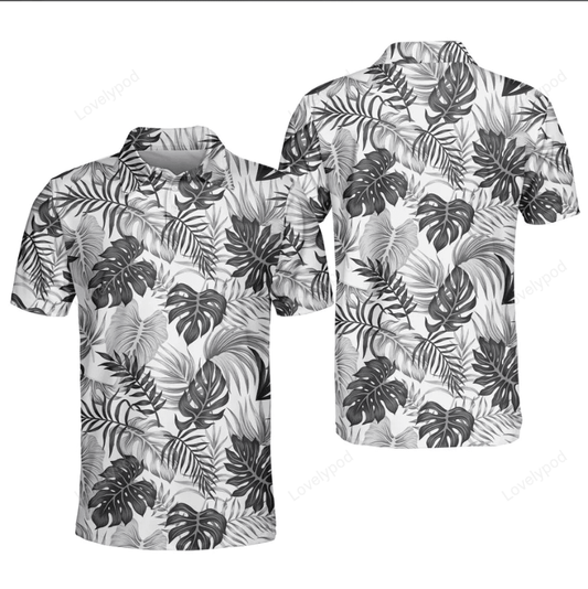 Floral tropical tropical sports golf polo shirt GY1540