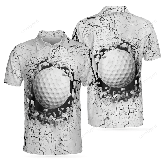 Elegant and unique golf breaker golf polo shirt, best gift for golfers, golf gift for men GY1688