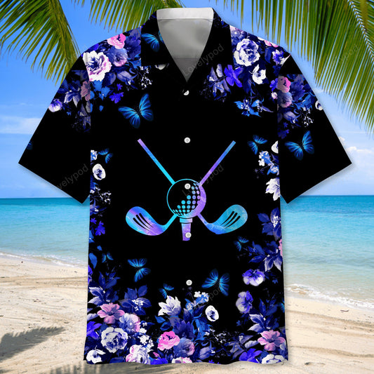 Golf hawaiian tropical hawaiian shirt, hawaiian shirt for men, summer gift GY1701