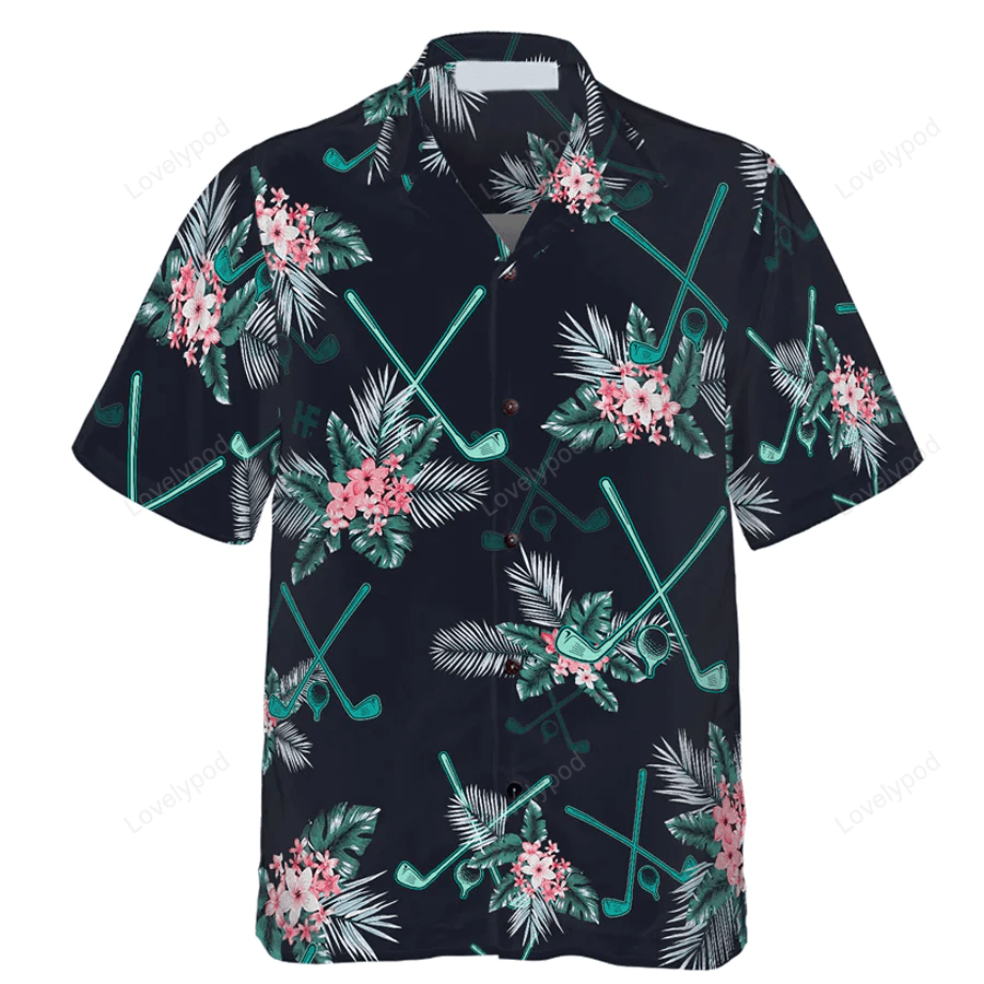 Golf tropical hawaiian shirt, sport hawaiian shirt, best gifts for men, hawaiian gift GY1703