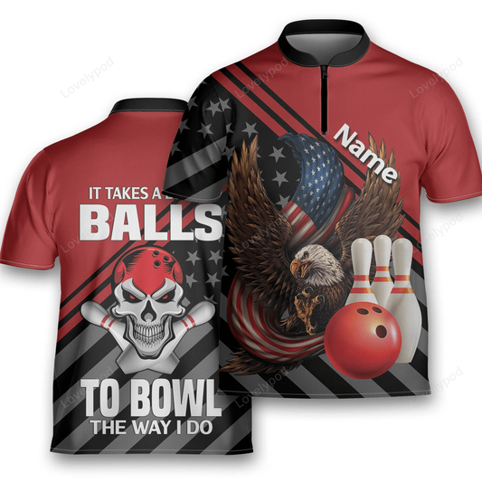 Custom name it takes a lot of balls to golf the way i do blowing jersey polo shirt for men GY1726