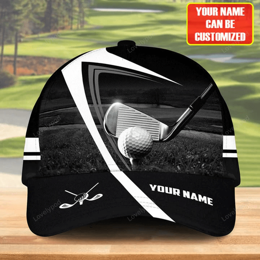 Personalized name golf classic cap, golf hat for men, gift for golf player CY0001