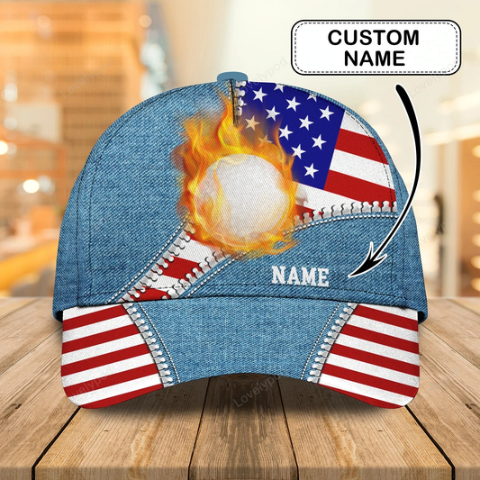 Custom with name cap for golf man, summer golf cap for a golfer, golf hat CY0026