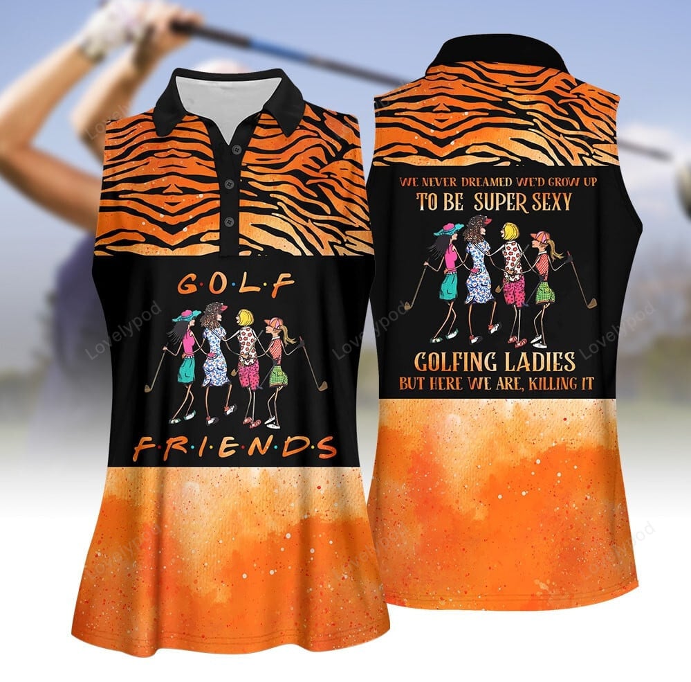 We never dreamed golf friends women golf apparel, halloween golf polo shirt for women GY2028