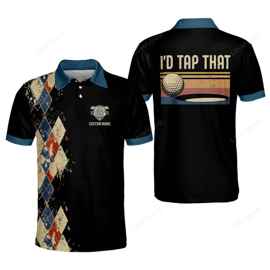 Golf premium i'd tap that classic personalized name all over printed shirt GY3061