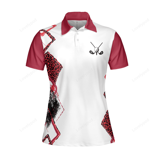 Golf with no chance of house cleaning or cooking golf short sleeve women polo shirt GY3245