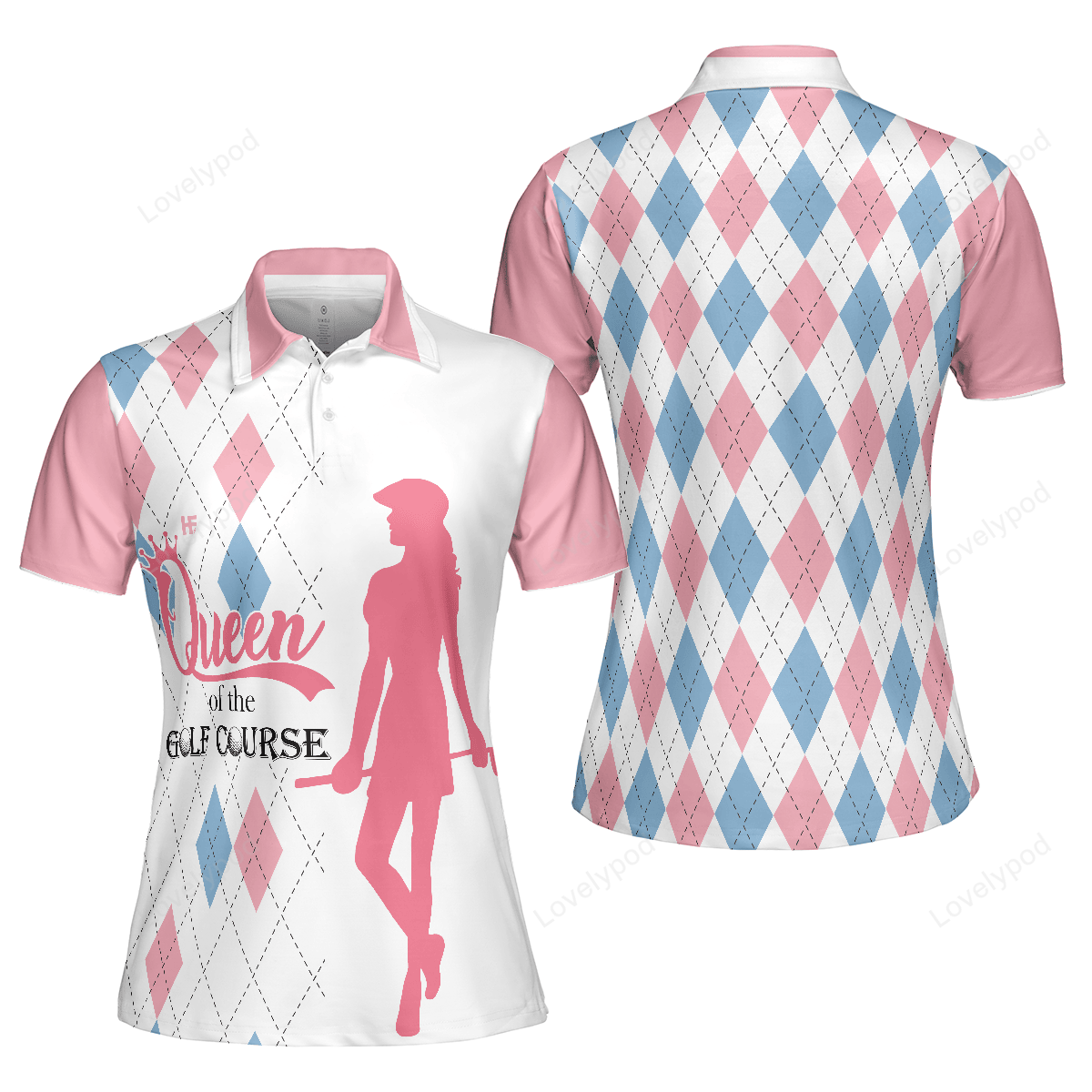 Queen of the golf course short sleeve women polo shirt GY3286