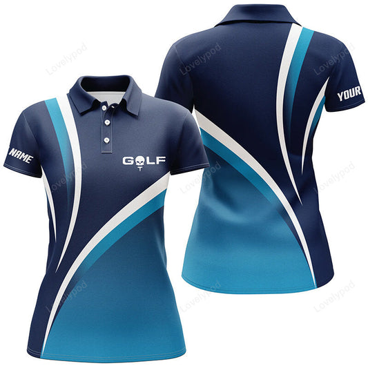 Women golf polo shirts custom name womens golf clothes, tournament golf tops for ladies GY3333